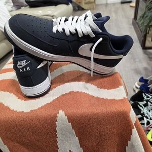 Nike Air Force 1' Blue and White Sneakers